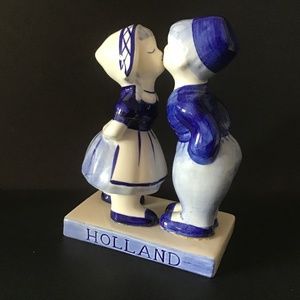 Vintage Porcelain Boy & Girl Figurine